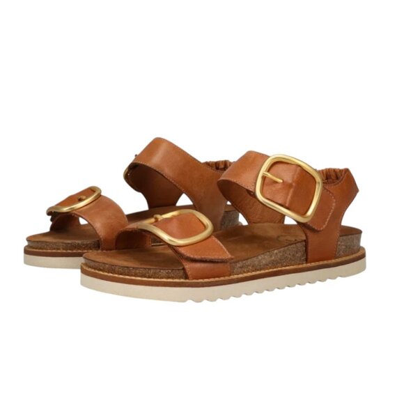 Taos Footwear Shoes - New In Box - Taos "On the Double" Sandals - Size 9-9.5 US, Caramel (sz EU 40)